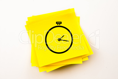 Composite image of stopwatch
