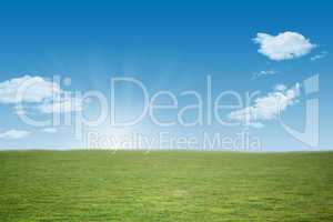 A green Field and sky