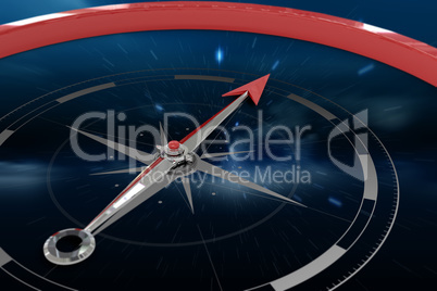 Composite image of compass