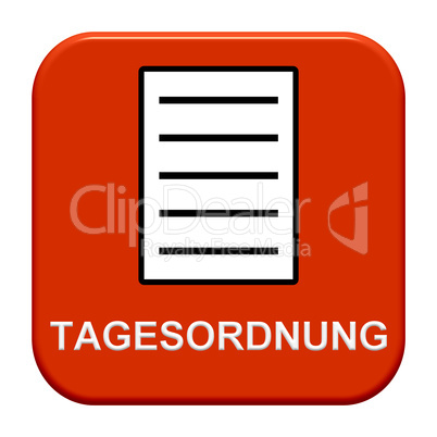 Moderner Button - Tagesordnung