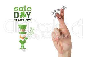 Composite image of patricks day fingers