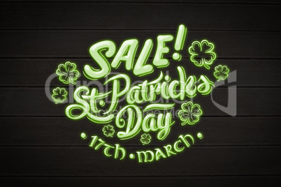 Composite image of st patricks day sale ad