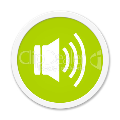 Runder grüner Button: Audio