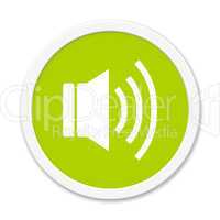 Runder grüner Button: Audio