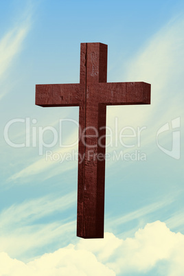 Cross against sky