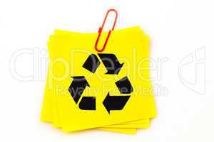 Composite image of recycling symbol