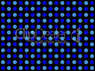 Pünktchenmuster mit hellblauen und dunkelblauen Punkten