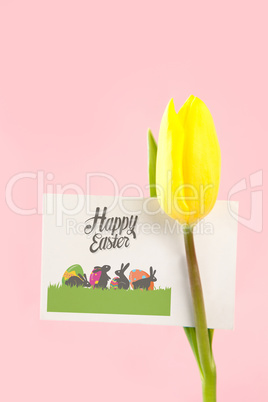 Composite image of happy easter