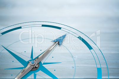 Composite image of compass