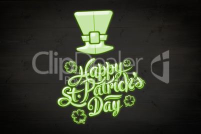 Composite image of patricks day greeting