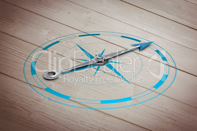 Composite image of compass