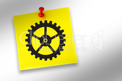 Composite image of cog graphic