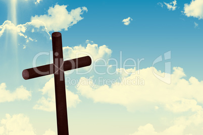 Cross against sky