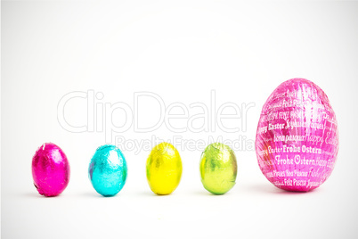 Composite image of happy easter in different languages