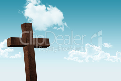 Cross against sky