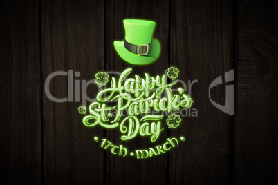 Composite image of patricks day greeting