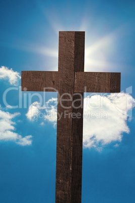 Cross against sky