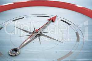 Composite image of compass