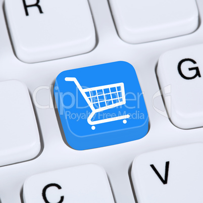 Internet Konzept online Shopping E-Commerce bestellen und einkau