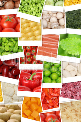 Vegan und vegetarisch Hintergrund aus Gemüse wie Tomaten, Papri