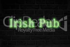 Composite image of irish pub sign