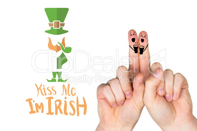 Composite image of patricks day fingers