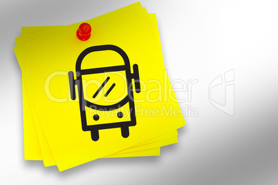 Composite image of bus graphic