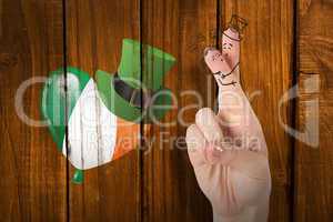 Composite image of patricks day fingers