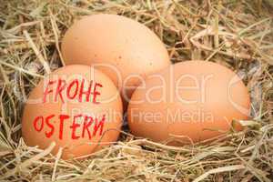 Composite image of frohe ostern