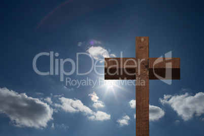 Cross against sky