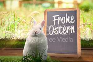 Composite image of easter bunny