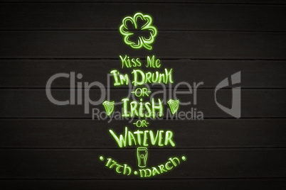 Composite image of patricks day greeting