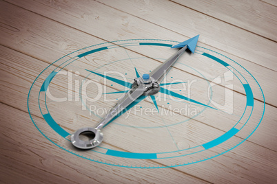 Composite image of compass