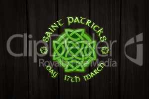 Composite image of patricks day greeting