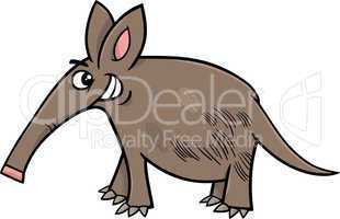 aardvark animal cartoon illustration