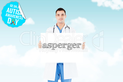 Asperger against blue sky