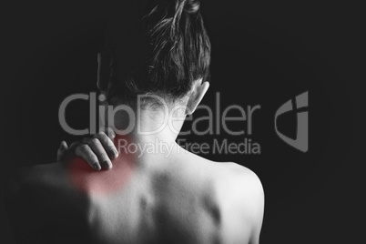 Woman with muscle injury