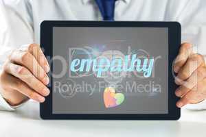 Empathy against medical biology interface in black