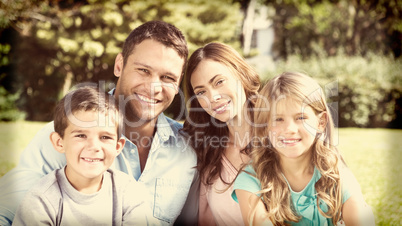 Family enjoying the sun Family enjoying the sun