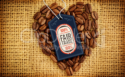 Composite image of fair trade graphic