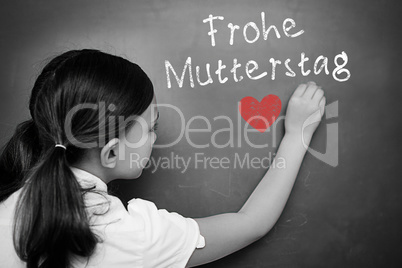 Composite image of german mothers day message