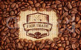 Composite image of fair trade graphic