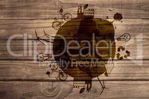 Composite image of earth day graphic