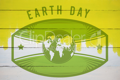 Composite image of earth day graphic