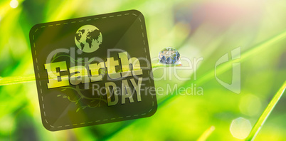 Composite image of earth day graphic