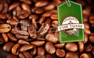 Composite image of fair trade graphic