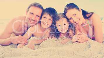 Family at the beach