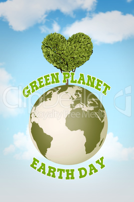 Composite image of earth day graphic