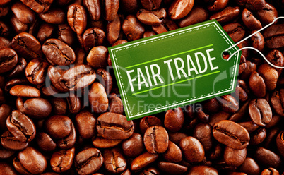 Composite image of fair trade