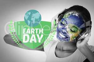 Composite image of earth day graphic